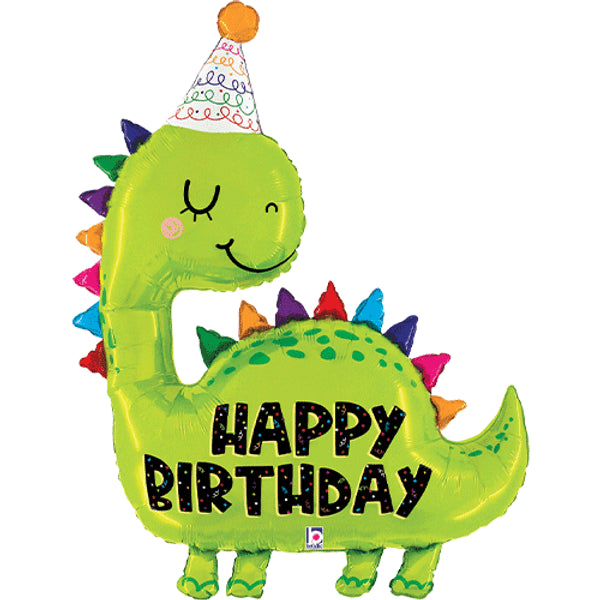 Happy Birthday Dinosaur <br> 38" / 97cm Foil Balloon