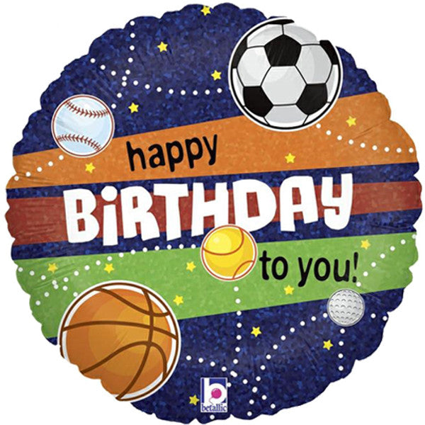Happy Birthday Sports Theme <br> 18" /46cm Foil Balloon