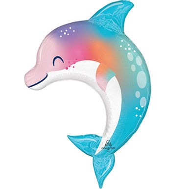 Dolphin <br> 33"/83cm SuperShape Foil Balloon