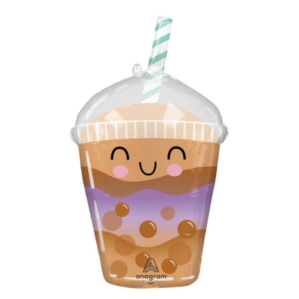Boba Tea Sippy Friends <br> 29"/74cm SuperShape Foil Balloon