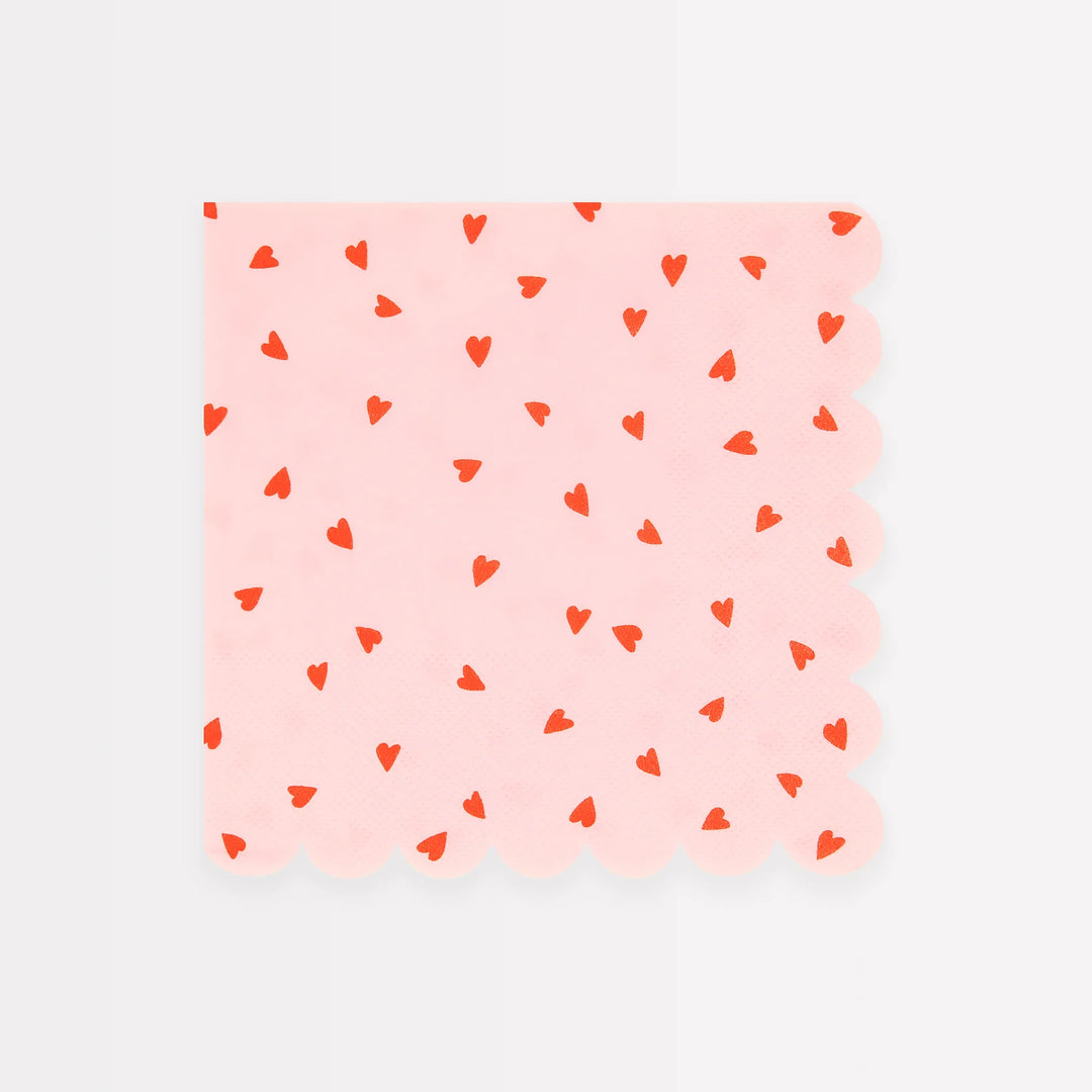 Heart Pattern <br> Large Napkins (16pc)