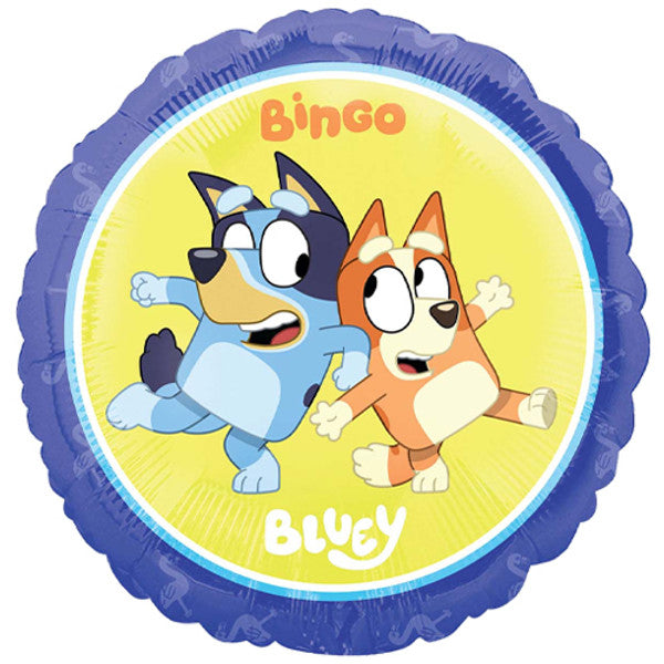 Bluey & Bingo <br> 18” Round Foil Balloon