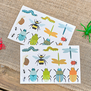 Bug Party <br> Temporary Tattoos (2 sheets(