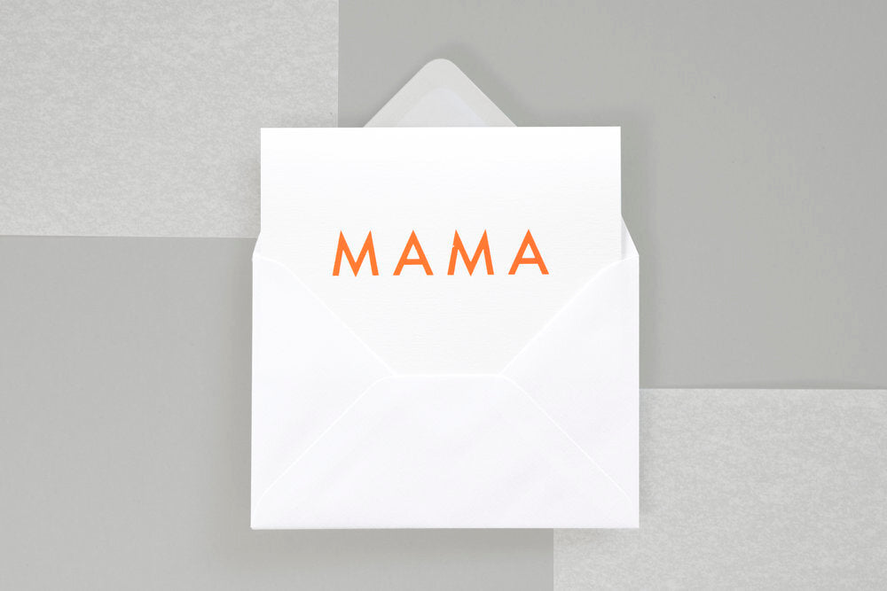 MAMA <br> Typographic <br> Greetings Card