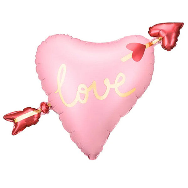 Love Heart Arrow <br> Foil Balloon 66cm tall