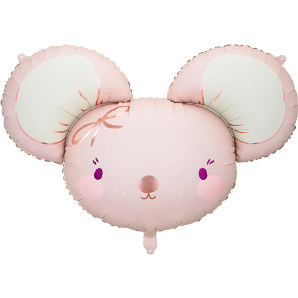 Cute Pink Mouse <br> Foil Balloon