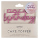 Pink Glitter Acrylic <br> Happy Birthday Cake Topper