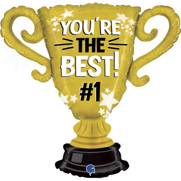 You're The Best Trophy <br> Inflated Foil Balloon