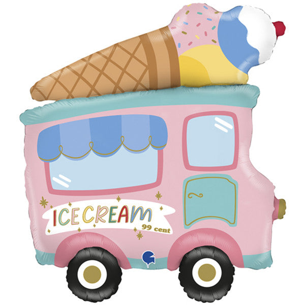 Ice Cream Truck <br> 29"/74cm SuperShape Foil Balloon