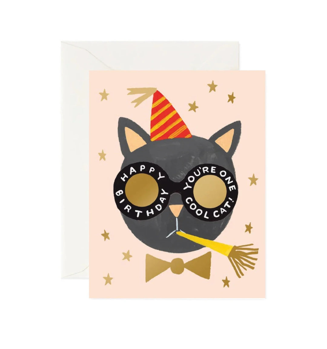 Cool Cat <br> Birthday Card
