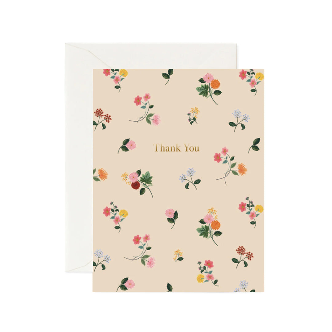 Ditsy Dahlia <br> Thank You Card