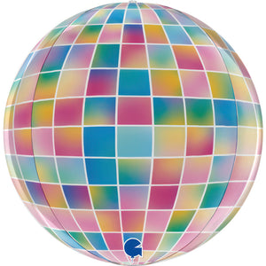 Inflated Colourful Disco Ball <br> Globe Balloon
