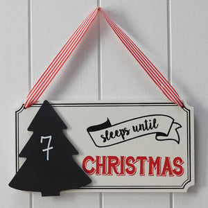Festive Sleeps Until Christmas <br>Chalkboard Sign
