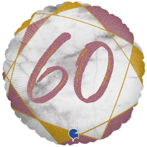 Rose Gold Marble <br> 60th Birthday
