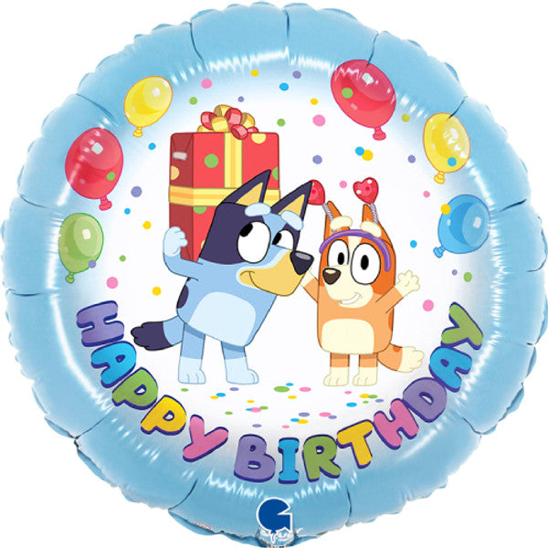 Happy Birthday Bluey 18”/45cm Foil Balloon