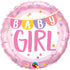Baby Girl Dots <br> 18” New Baby Balloon