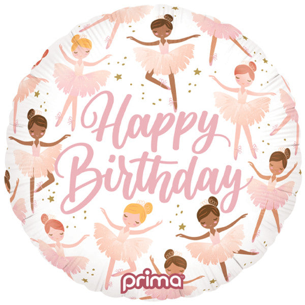 Happy Birthday Ballerina <br> 18" /46cm Foil Balloon