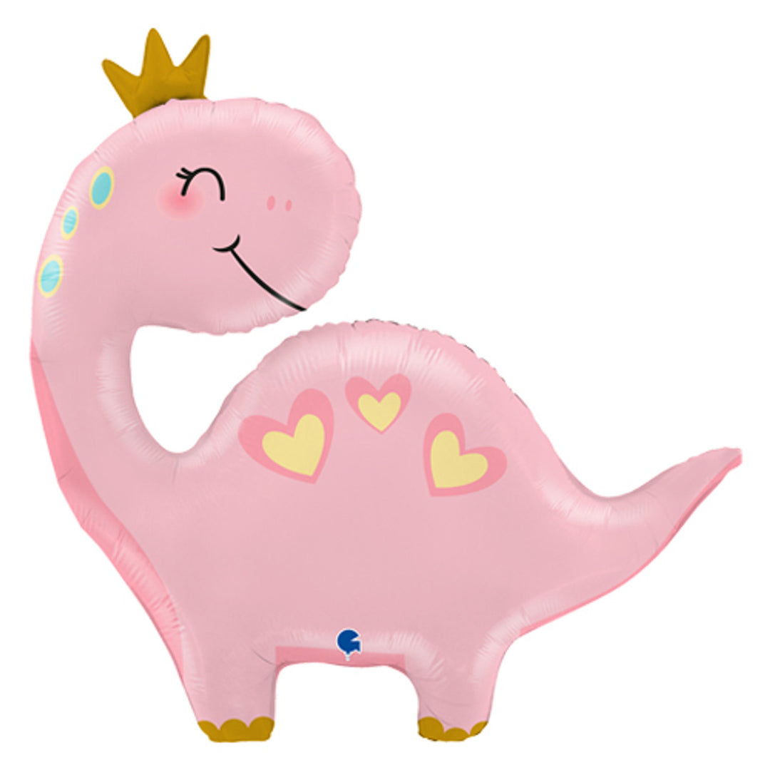 Pink Dinosaur Balloon <br> 44 ”/ 111cm Tall