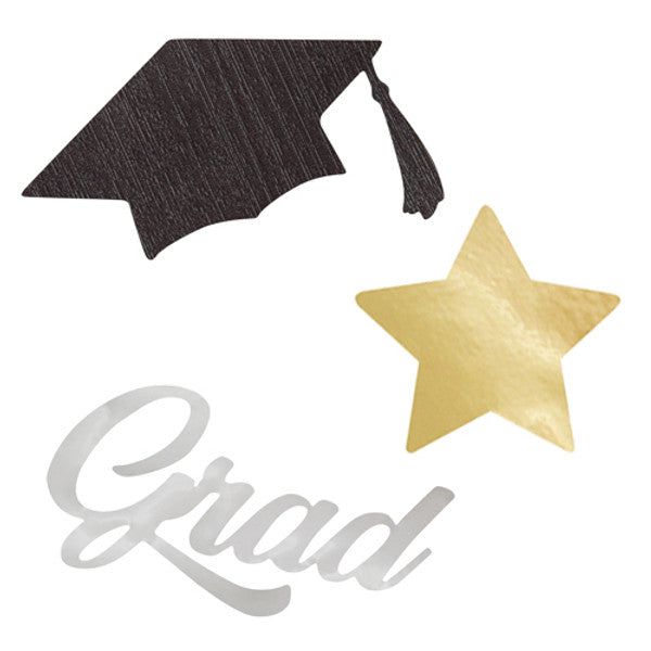 Graduation Stars and Caps Confetti