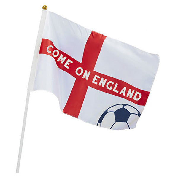 Large England Football Waving Flags (6 pack)