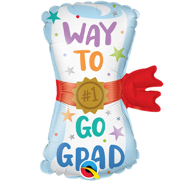 Graduation Diploma 36" / 91cm Inflated Foil Balloon