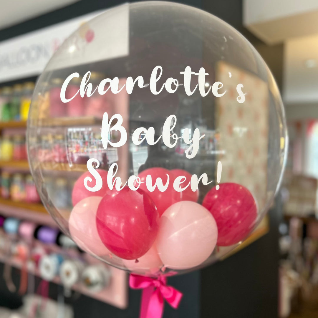 Pretty Pinks Personalised Bubble Balloon