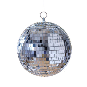 Silver Disco Ball <br> Medium 20cm