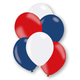 11" Royal Red, White & Blue <br> Latex Balloons (6 pcs) - Sweet Maries Party Shop