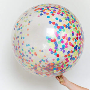 36” Colourful <br> Confetti Balloon - Sweet Maries Party Shop