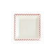 Believe White & Red <br> Scallop Dinner Plates (8) - Sweet Maries Party Shop