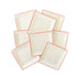 Believe White & Red <br> Scallop Dinner Plates (8)