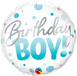 Birthday Boy <br> Blue Dots - Sweet Maries Party Shop