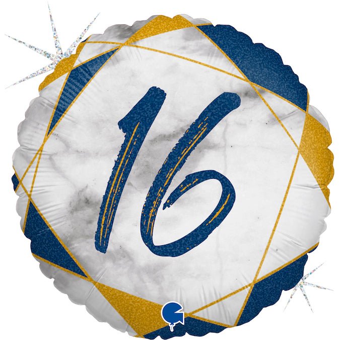 Blue Marble <br> 16th Birthday - Sweet Maries Party Shop