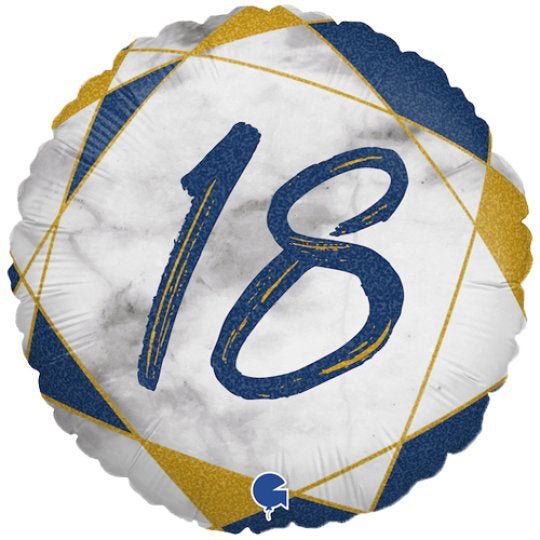 Blue Marble <br> 18th Birthday - Sweet Maries Party Shop