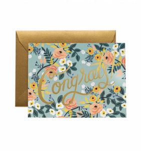 Blue Meadow <br> Congrats Card - Sweet Maries Party Shop