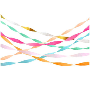Bright Crepe <br> Paper Streamers (7) - Sweet Maries Party Shop