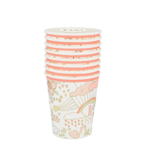 Charming Doodle <br> Cups (8) - Sweet Maries Party Shop