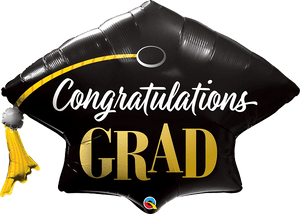 Congratulations Grad <br> Inflated Balloon - Sweet Maries Party Shop
