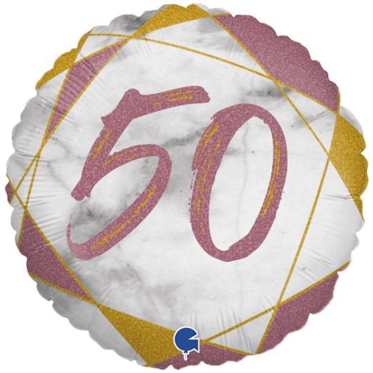 Copy of Rose Gold Marble <br> 50th Birthday - Sweet Maries Party Shop