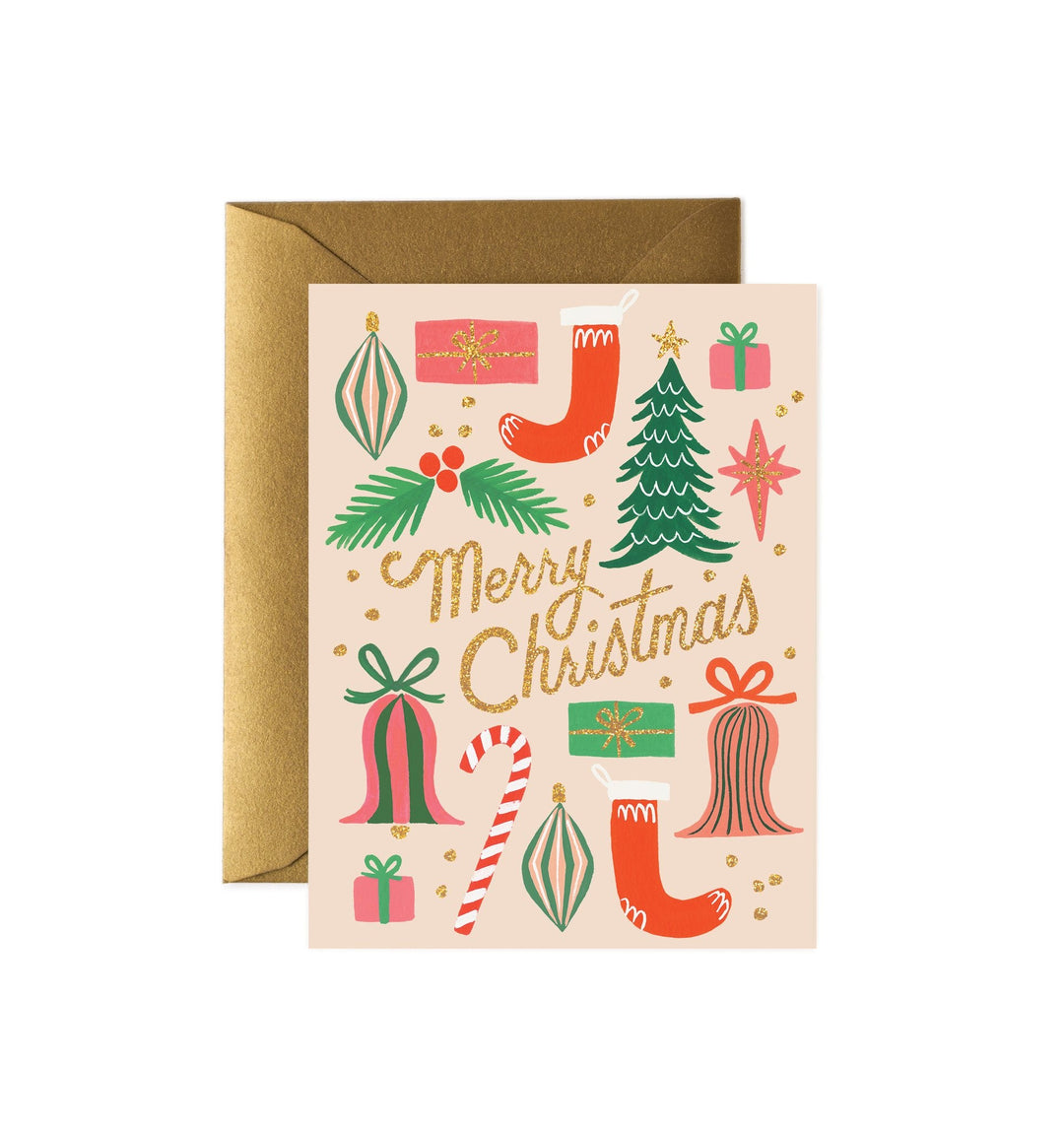 Deck The Halls <br> Christmas Card - Sweet Maries Party Shop