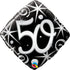 Elegant Sparkles & Swirls <br> 50th Birthday