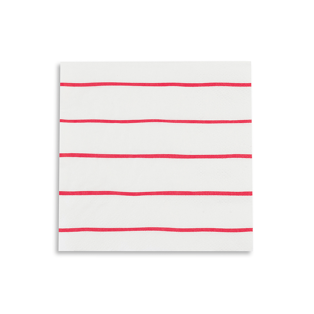 Frenchie Striped <br> Candy Petite Napkins (16) - Sweet Maries Party Shop