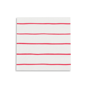 Frenchie Striped <br> Candy Petite Napkins (16) - Sweet Maries Party Shop
