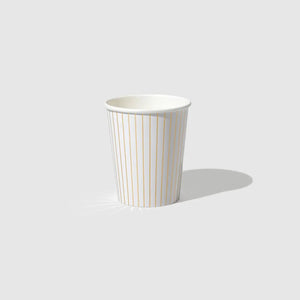 Gold <br> Pinstripe Cups (10pc) - Sweet Maries Party Shop