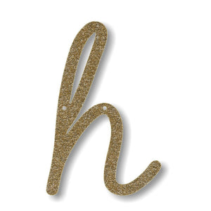 Gold Glitter Acrylic H Bunting - Sweet Maries Party Shop