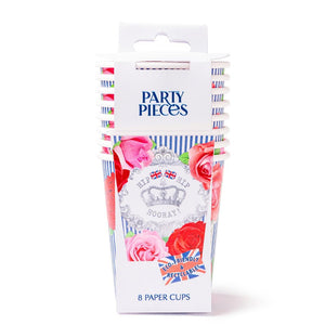 Great British Party <br> Paper Cups (8) - Sweet Maries Party Shop