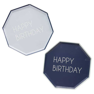 Happy Birthday <br> Paper Plates (8) - Sweet Maries Party Shop