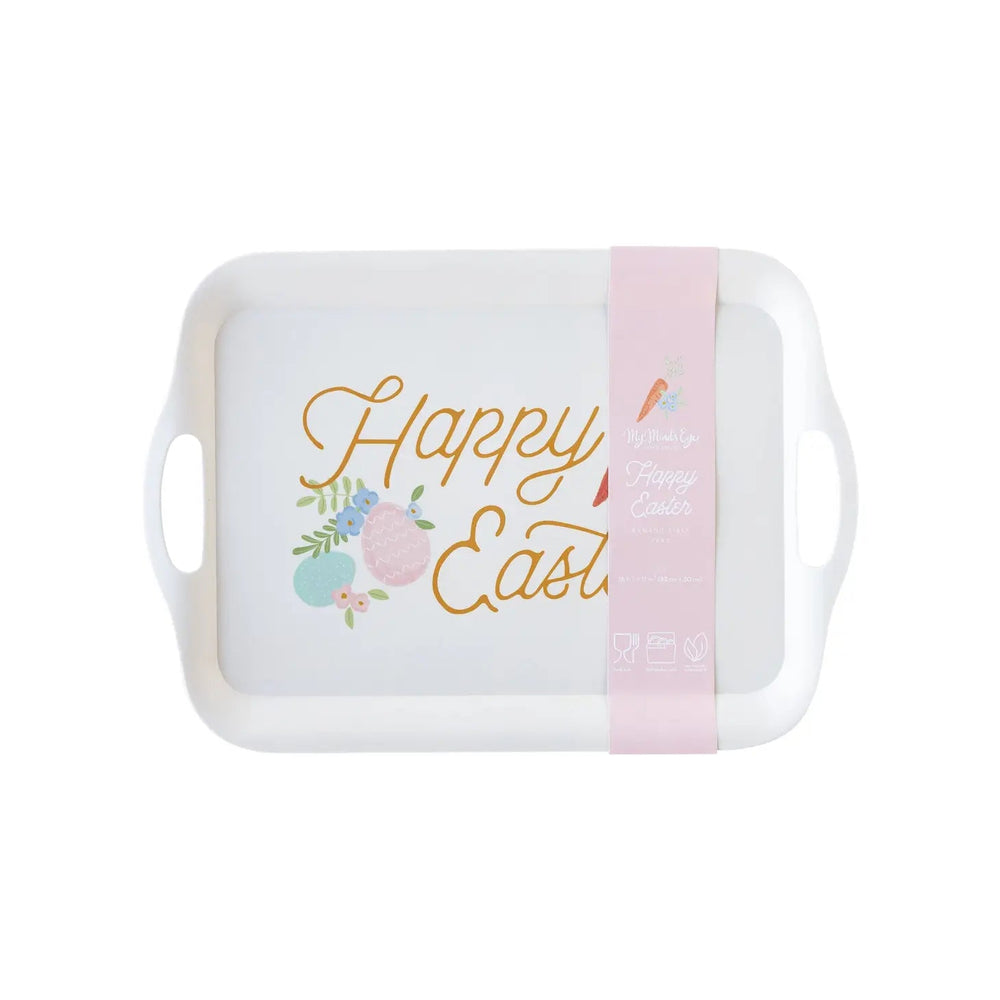 Happy Easter <br> Reusable Bamboo Tray - Sweet Maries Party Shop