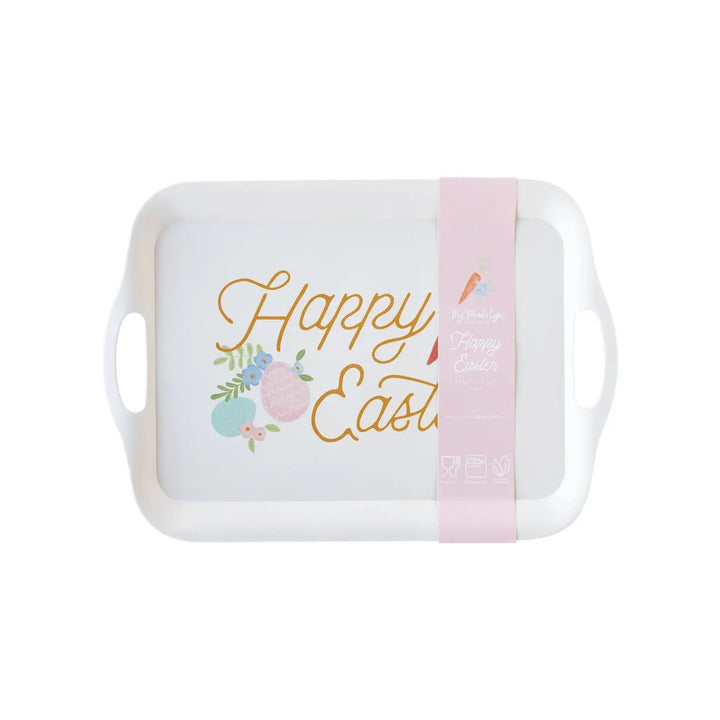 Happy Easter <br> Reusable Bamboo Tray - Sweet Maries Party Shop