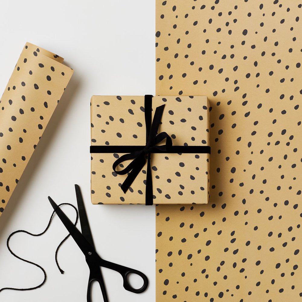 Hazlenut Dot <br> Gift Wrap Sheet (1) - Sweet Maries Party Shop